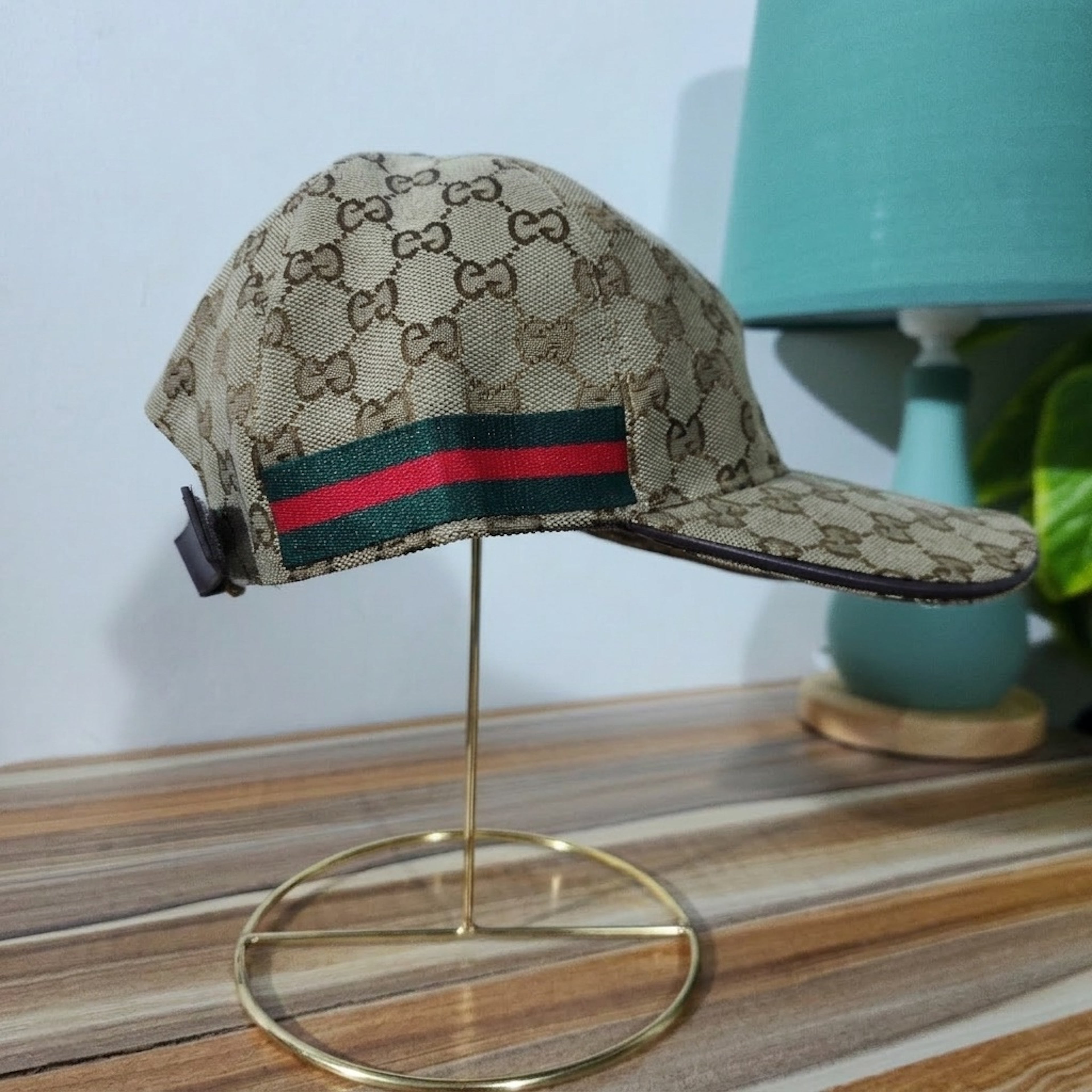 Casquette Gucci supreme web stripe